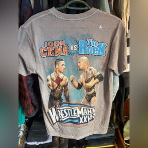 WWE John Cena vs The Rock Gray T-Shirt